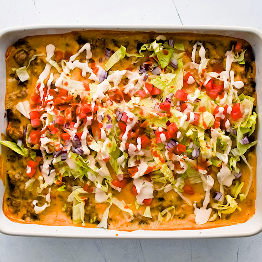 Zesty Ranchero Taco Casserole